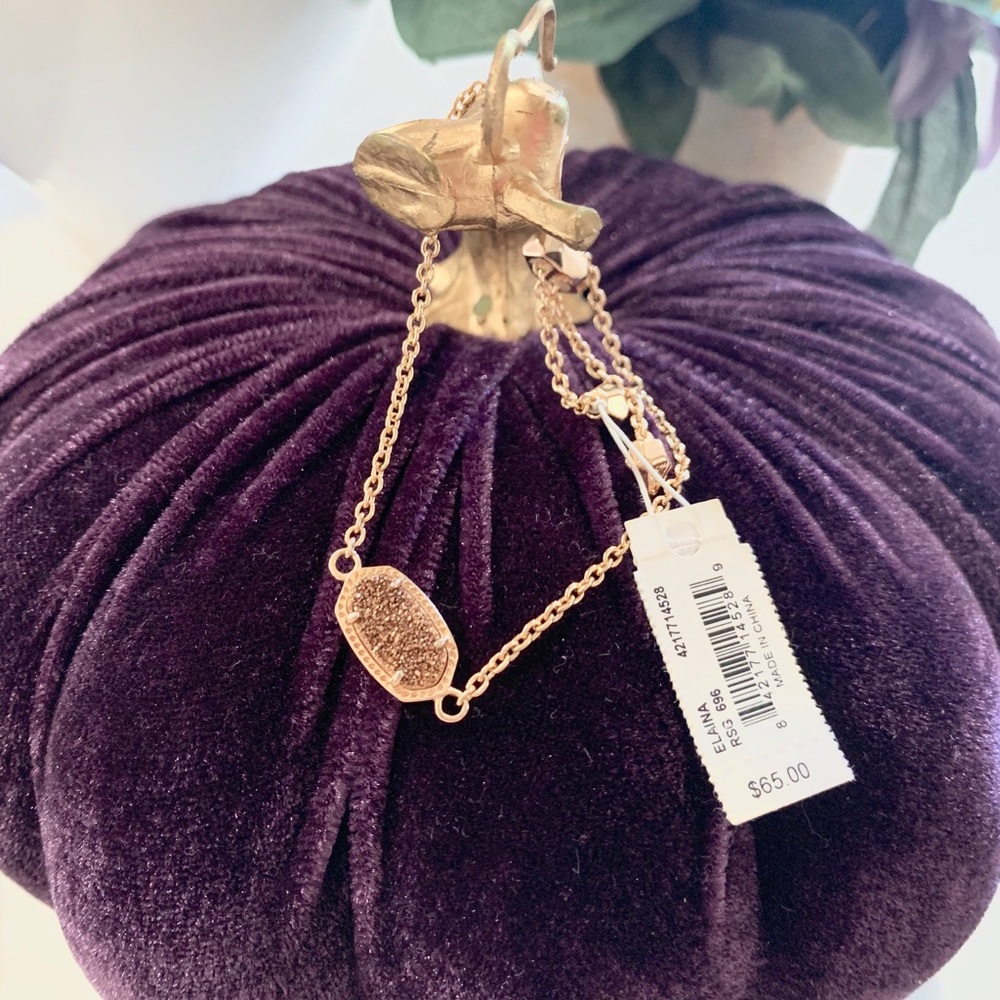 Rose Gold Drusy Kendra Scott Bracelet NWT